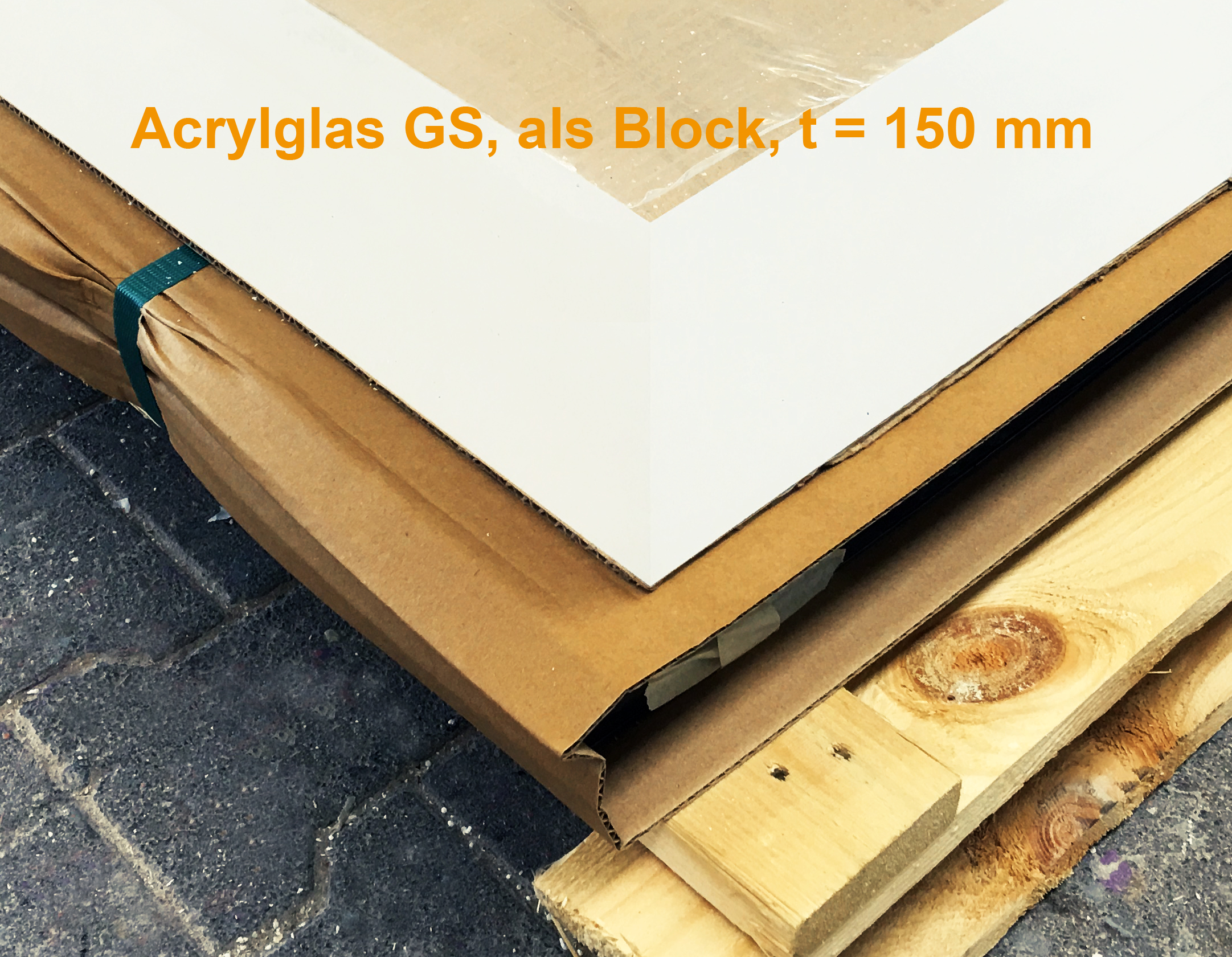 Acrylglas Block GS 1200 x 2000 x 150 mm, transparent