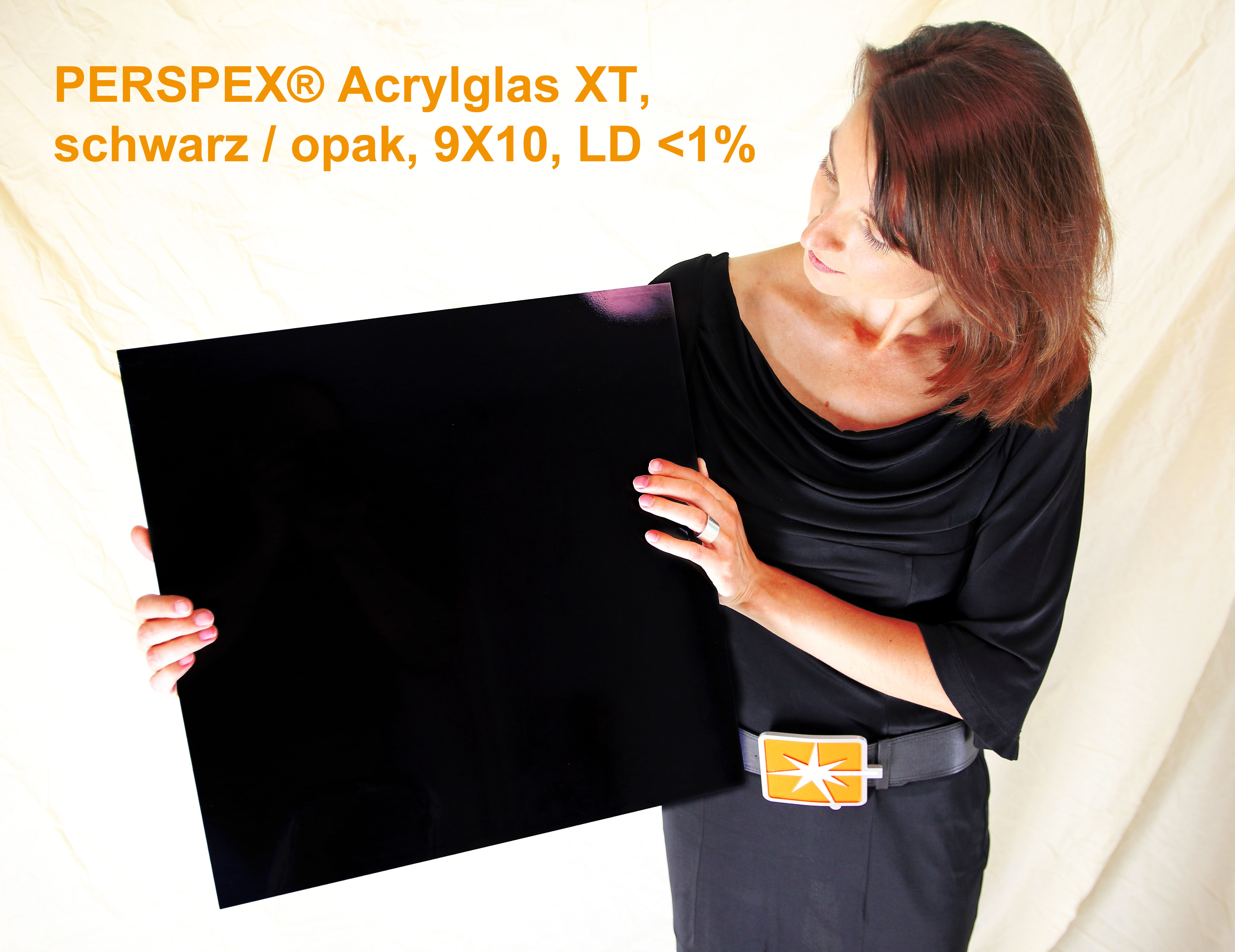 PERSPEX® XT Acrylglas 9X10 schwarz opak